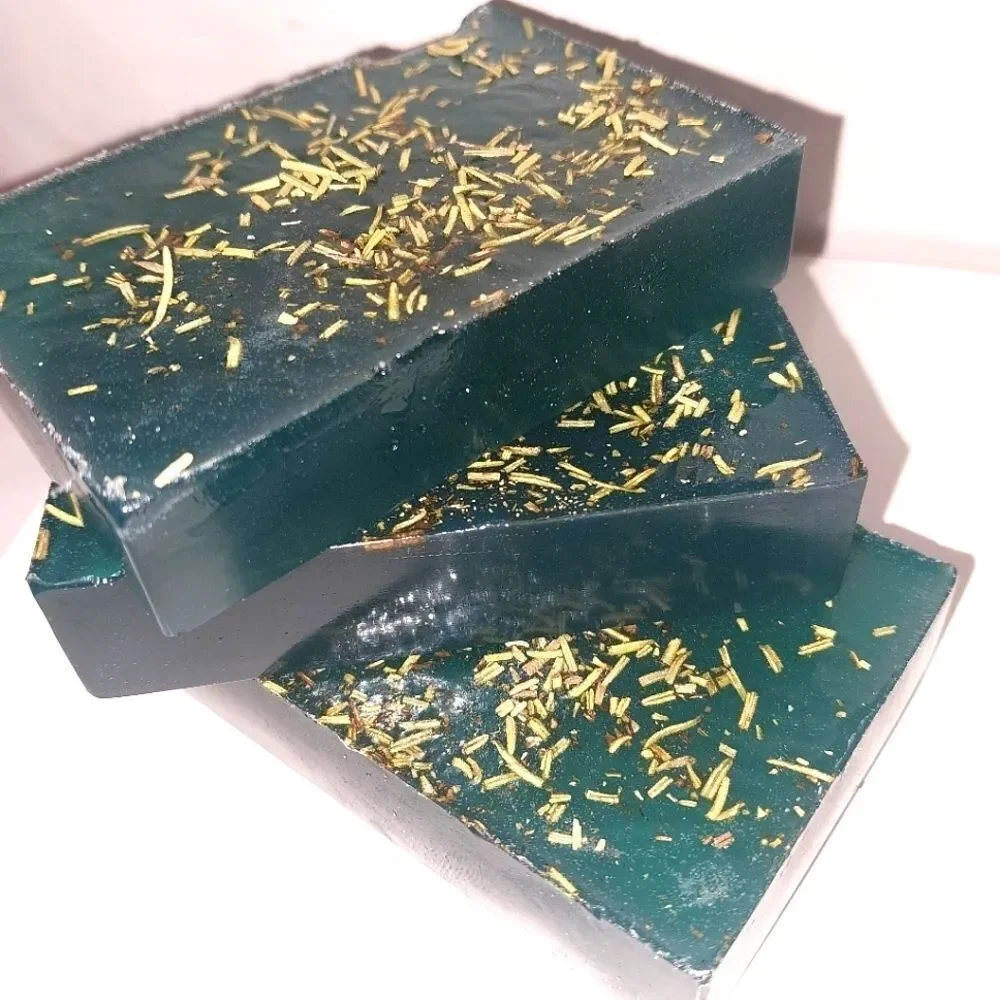 Hand crafted natural Rosemary Cumber soap bar